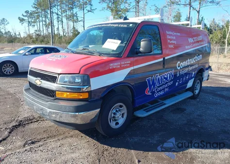 2023 Chevrolet Express Cargo Rwd 2500 Regular Wheelbase Wt z USA, uszkodzony, nr VIN 1GCWGAFP1P1133094